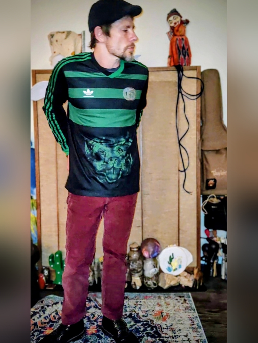 Adidas Skateboarding Collaboration Piece sz./ Med /Green 💚 Black 🖤  NWOT